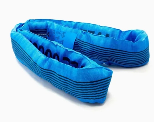 12 Ton Polyester Sonsuz Yuvarlak Sling 10.0 Metre Karmaşık Rigging için Üstün Esneklik