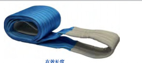 Yüksek Güçlü Poliester Webbing Sling 25mm Genişlik Düz Göz Sonu Fittings Uzunluk 1m-50m