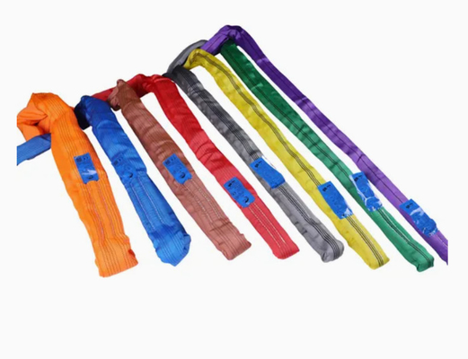 Heavy-Duty 5-Ton Polyester Round Slings for Industrial Lifting