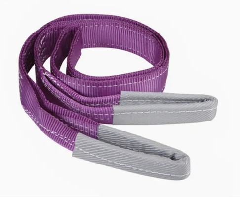 Yüksek Mukavemetli Mavi Polyester Dokuma Sapan – 240mm Genişlik | Ağır Hizmet Kaldırma Çözümü