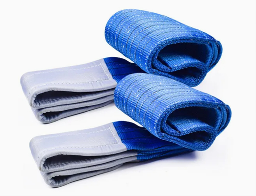 EN Standartı EN1492-1'e göre Polyester Double Ply Lifting Webbing Sling yüksek performanslı ve dayanıklı
