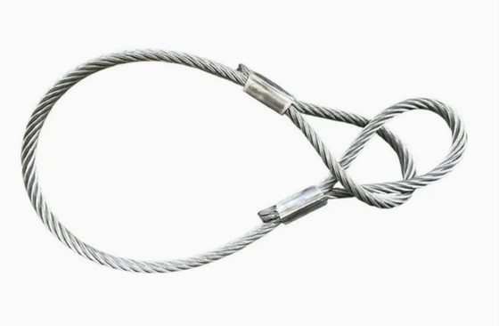 Yüksek Kapasiteli Ahşap Tekerlekli Tel İpi Sling 2mm-28mm çapında Galvanize