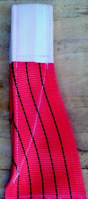 Yeşil Polyester Webbing Sling 10 1 Güvenlik Faktörü ve Düz Göz Sonu Fittings ile
