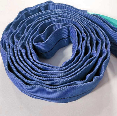 2T kırılma dayanıklılığı Polyester Webbing Sling 25mm Genişliği Güvenli ve dayanıklı malzeme işleme için