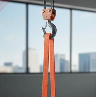 100% Polyester Flat Woven Webbing Sling: Uncompromised Lifting Integrity with Safety Factors up to 7:1